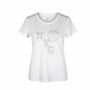 Gap Womens NYC Graphic Favorite‎ T-Shirt White Short Sleeve Crew Neck Large NEW